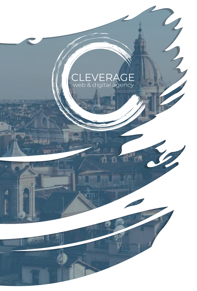 Cleverge Logo and the view of the city of Rome