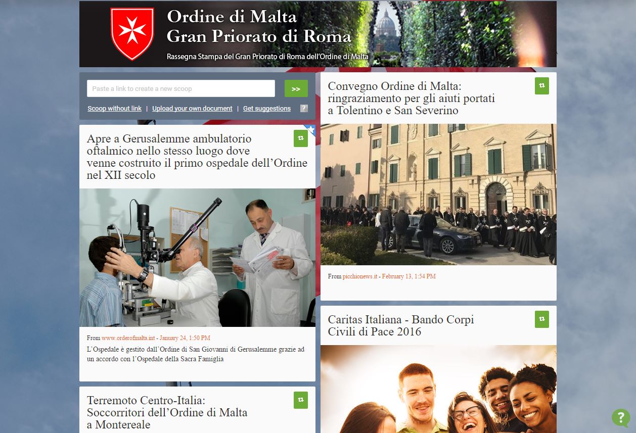 rassegna stampa ordine malta